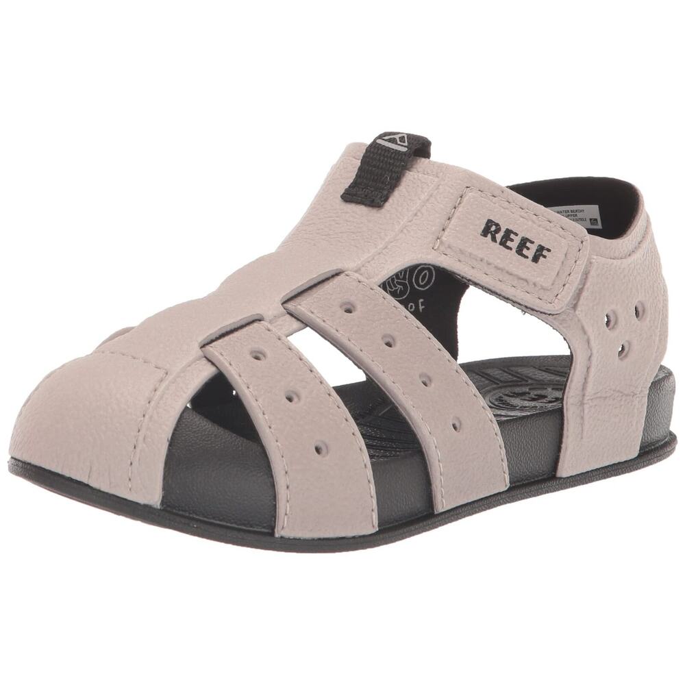 Reef Kids Boys Sandals, Little Water Beachy, Black/Taupe, 4